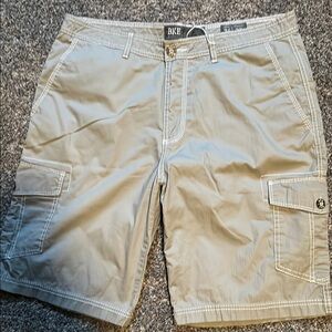 BKE gray Carver  Cargo Shorts with Casual Cotton Blend 36 “ waist